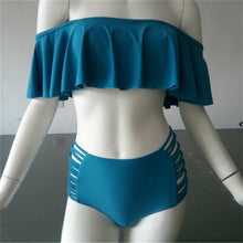 Load image into Gallery viewer, Solid Color Push Up New Sexy High Waist Beach Swimwear