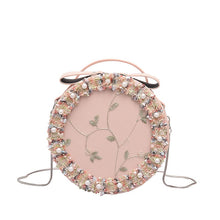 Load image into Gallery viewer, Lace flower pearl handbag