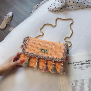 Hand-woven Candy Color Bag